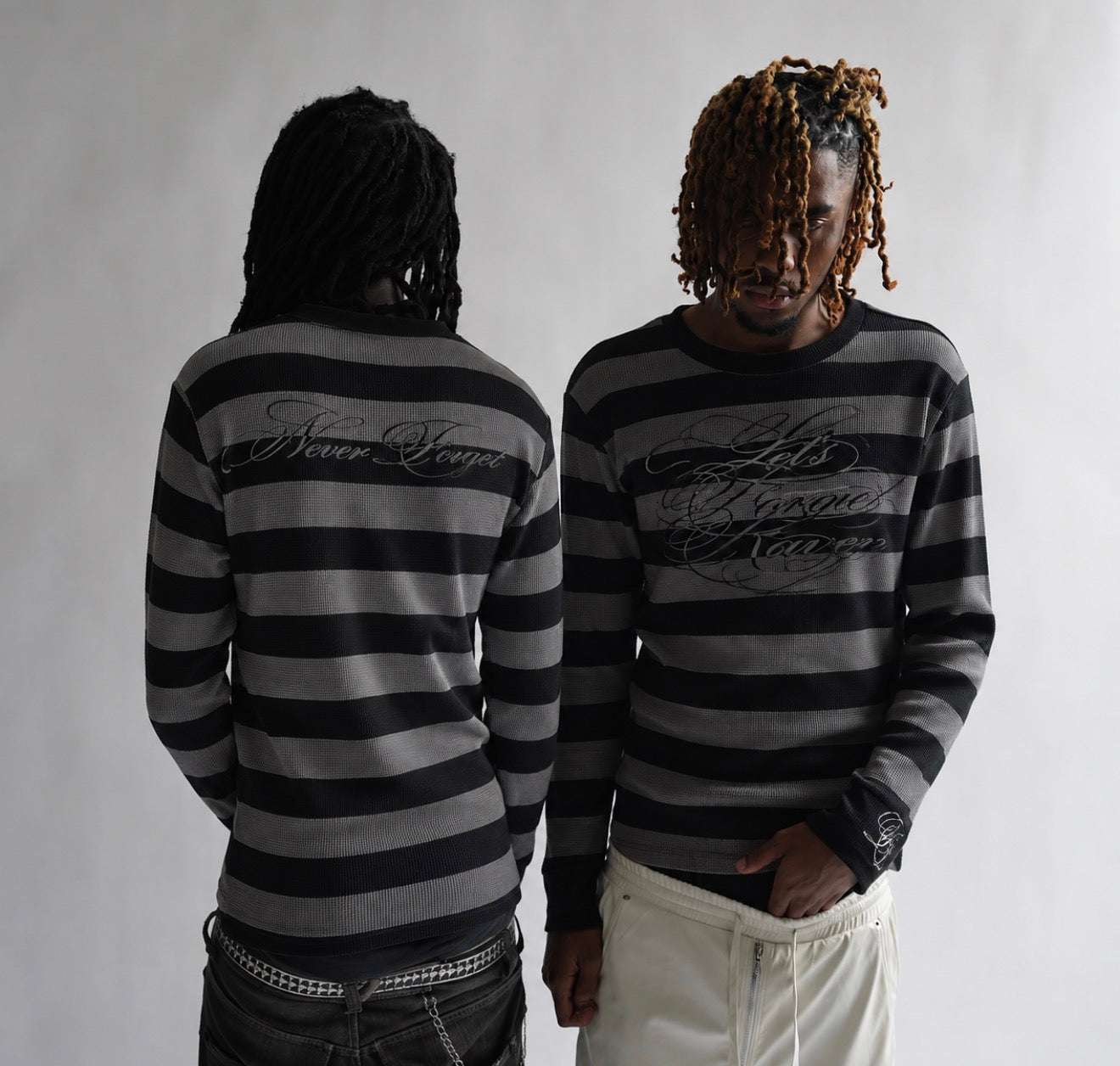 Let's Forget Striped Thermal * New Style