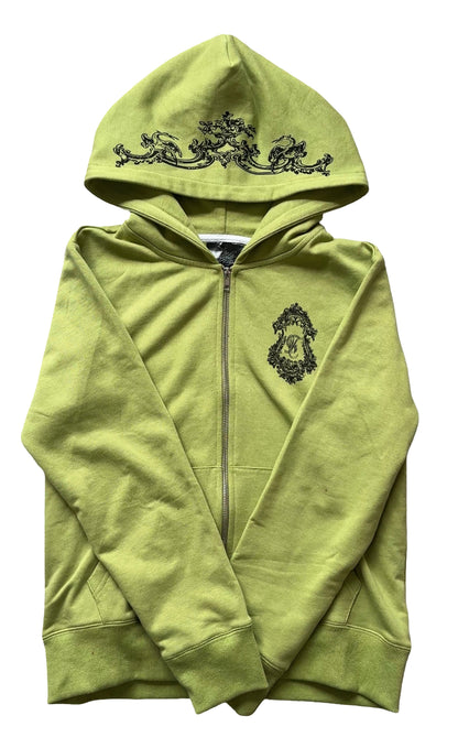 green mirror zip up