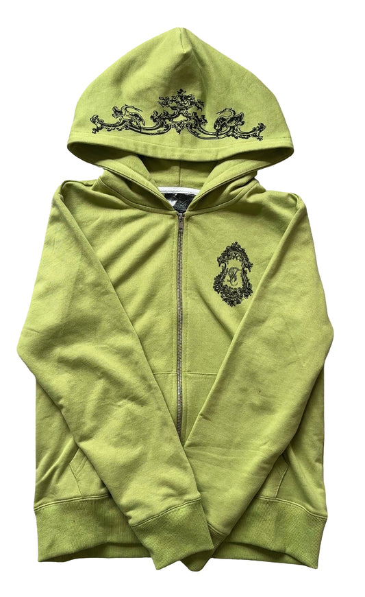 green mirror zip up