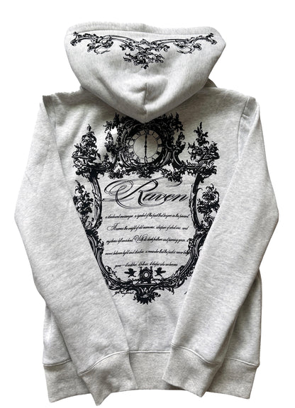 mirror zip up grey