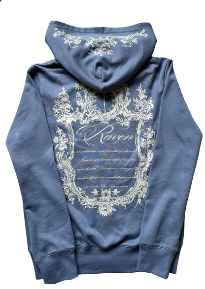 blue mirror zip up