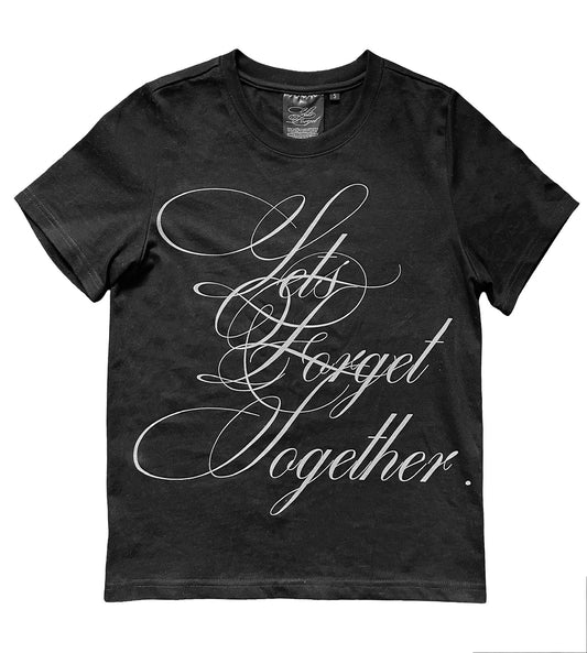 let’s forget tee black