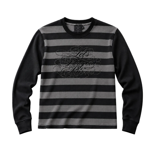 Let's Forget Striped Thermal * New Style
