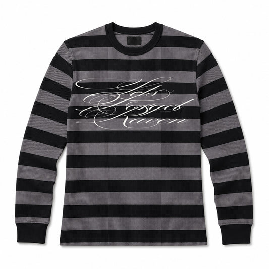 Let's Forget Striped Thermal * New Style